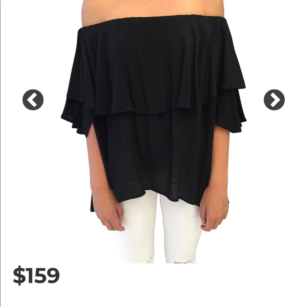 MLM classic black off the shoulder blouse